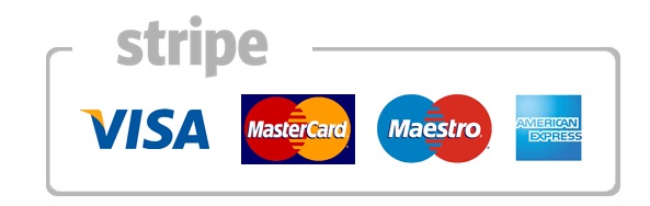 Accepted Cards: Visa Mastercard Maestro American Express